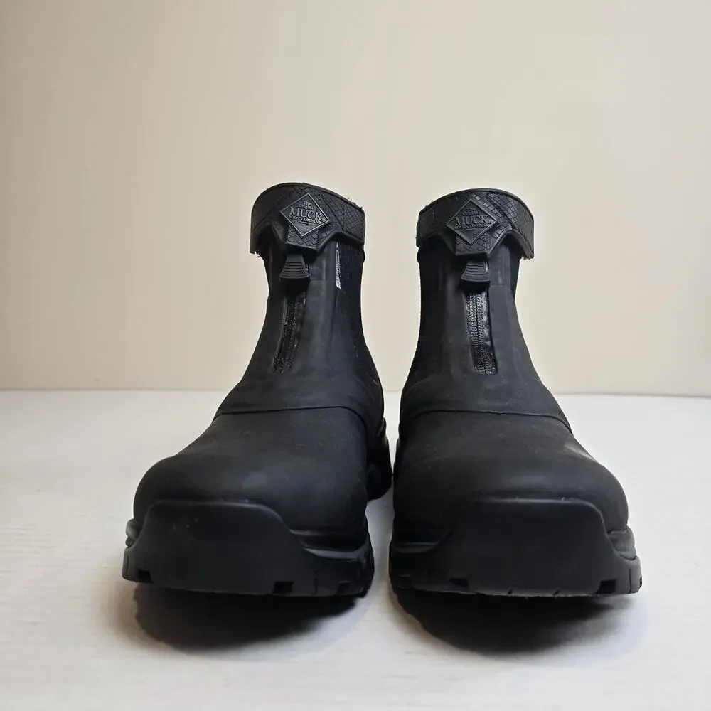 Muck Boots Men's Apex Mid Zip Ankle Winter Boots Size 8 Black AXMZ-000